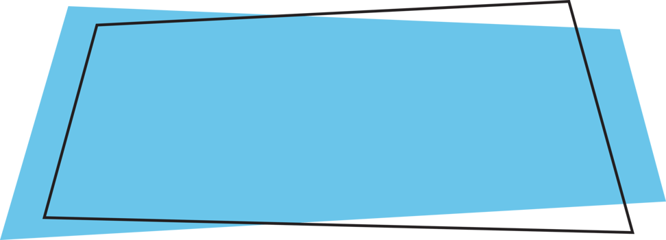 Geometric colored banner in flat style png