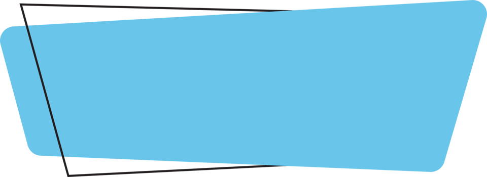 Geometric colored banner in flat style png