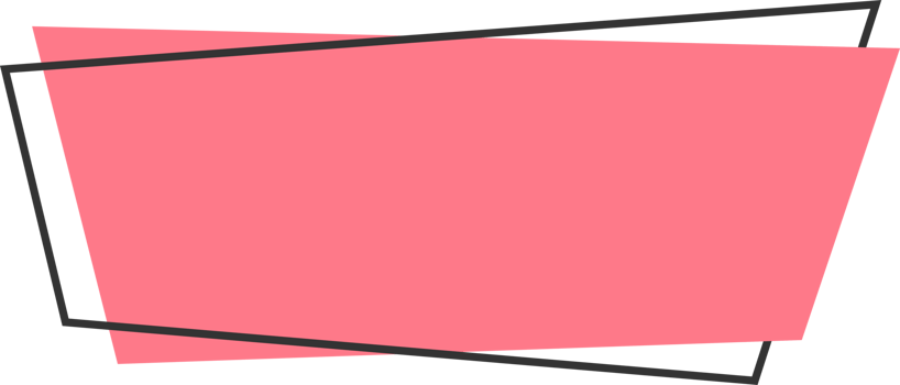 Geometric colored banner in flat style png