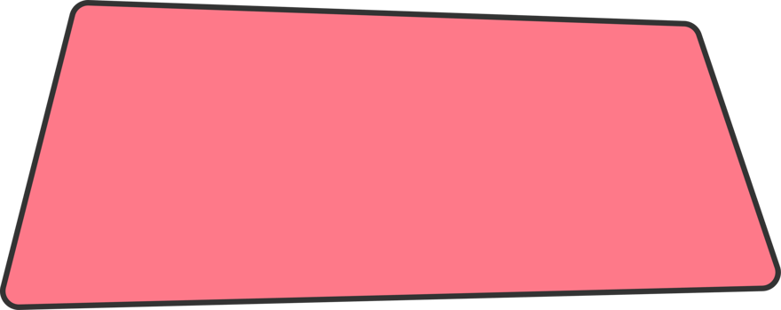 Geometric colored banner in flat style png