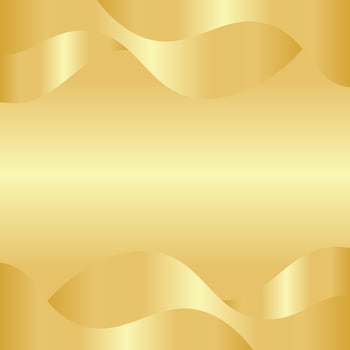 Gold Wave Background Design vector