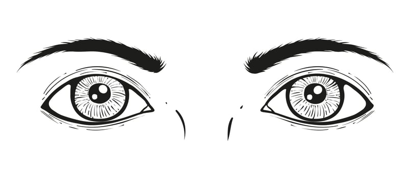 Vector illustration of a eyes.