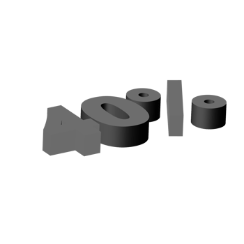 discount 3d text design png, 3d number in transparent background, discount sale creative typography design PNG, offer typography PNG design for web
