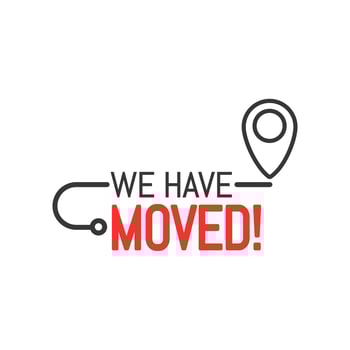 Have move icon, new address location concept vector