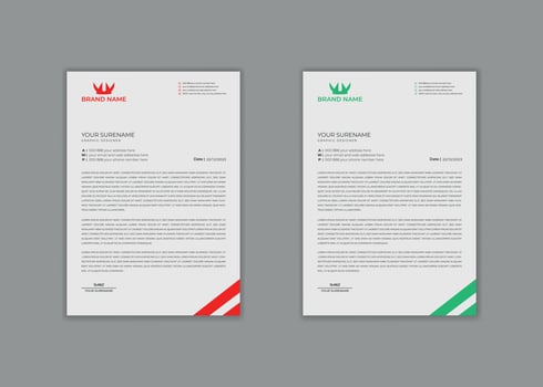 letterhead, letterhead template, letterhead design, vector school hospital medical new simple unique minimalist elegant corporate letterhead template.