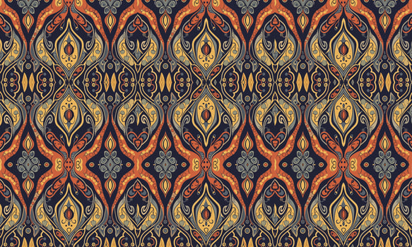 Ethnic abstract ikat pattern. Seamless pattern in tribal, folk embroidery, Mexican style. Aztec geometric art ornament print.Design for carpet, wallpaper, clothing, wrapping, fabric, cover, textile vector