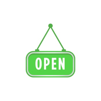 Open shiny button icon vector design templates