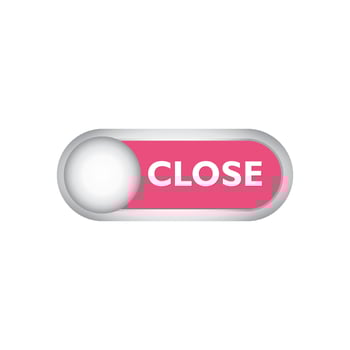 Closed shiny button icon vector design templates