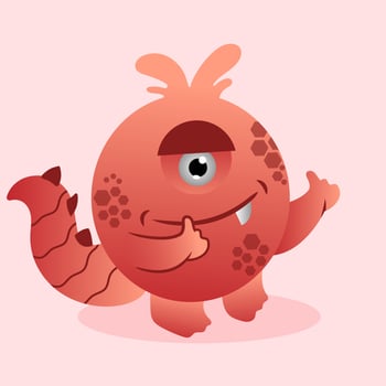Cute monster kid cartoon vector icon illustration. monster holiday icon concept isolated