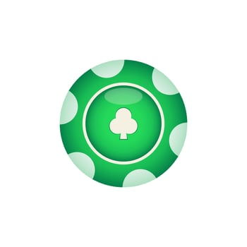 Poker chips shiny icon vector design templates