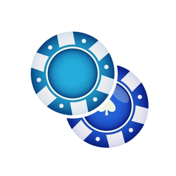 Poker chips shiny icon vector design templates