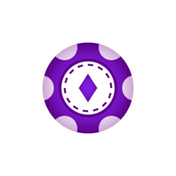 Poker chips shiny icon vector design templates