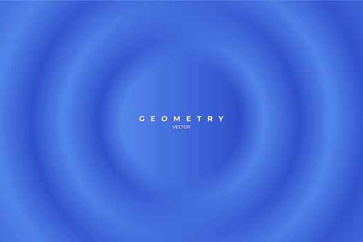 Soft, clear and simple futuristic shape elements design. Minimalist blue background. Abstract circle blurred wallpaper vector