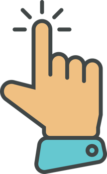 Hand cursor icon clip art png