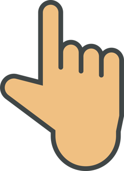 Hand cursor icon clip art png