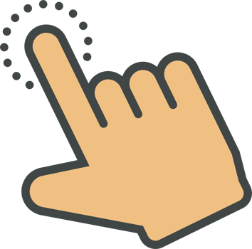 Hand cursor icon clip art png
