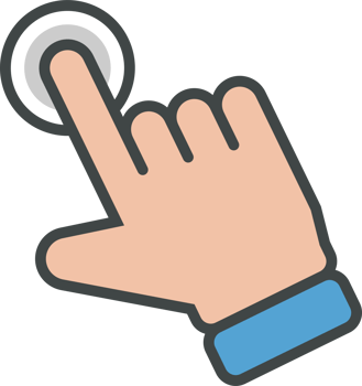 Hand cursor icon clip art png