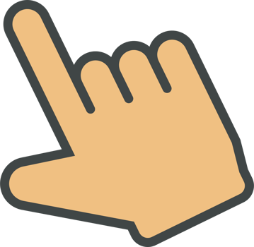 Hand cursor icon clip art png