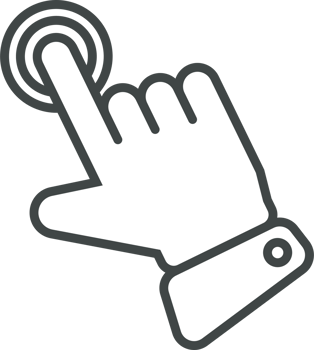 Hand cursor icon clip art png