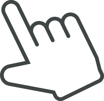 Hand cursor icon clip art png