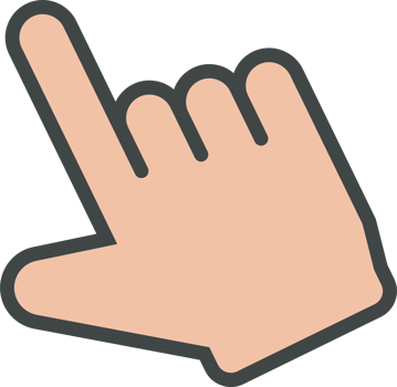 Hand cursor icon clip art png