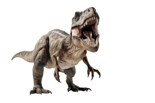 T-Rex dinosaur isolated on transparent background. . png