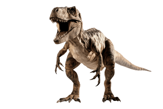 T-Rex dinosaur isolated on transparent background. . png