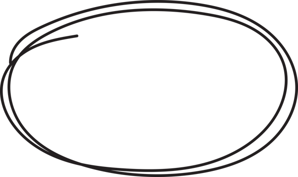 Hand drawn circle highlig png