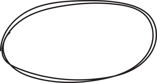 Hand drawn circle highlig png