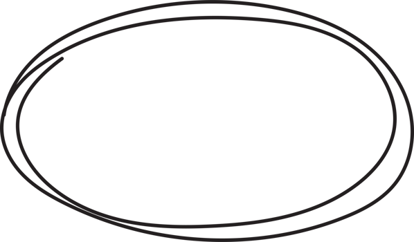 Hand drawn circle highlig png