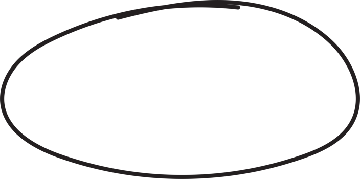 Hand drawn circle highlighting png