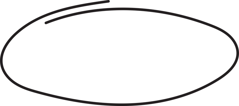 Hand drawn circle highlighting png
