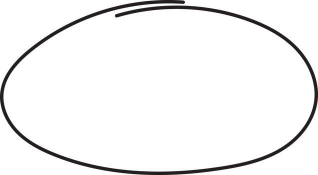Hand drawn circle highlighting png