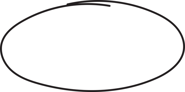 Hand drawn circle highlighting png