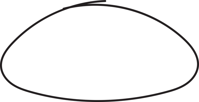Hand drawn circle highlighting png