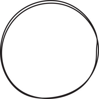 Hand drawn circle highlighting png