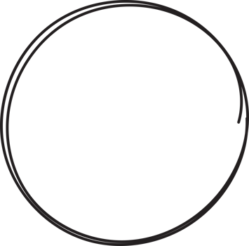 Hand drawn circle highlighting png