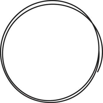 Hand drawn circle highlighting png