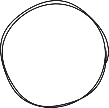 Hand drawn circle highlighting png