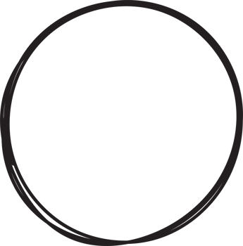 Hand drawn circle highlighting png