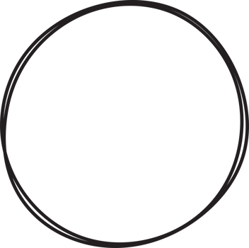 Hand drawn circle highlighting png