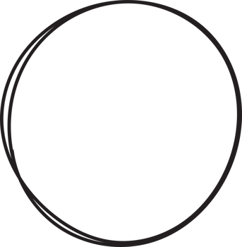 Hand drawn circle highlighting png