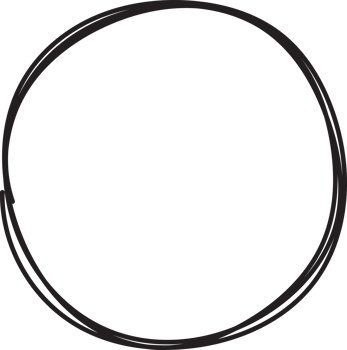 Hand drawn circle highlighting png