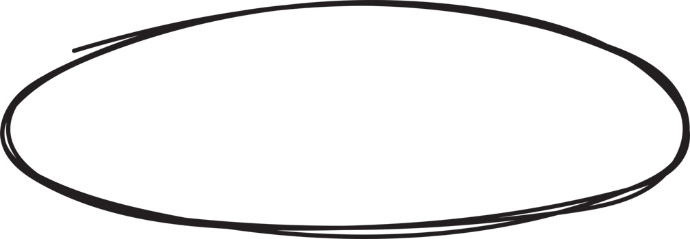Hand drawn circle highlighting png