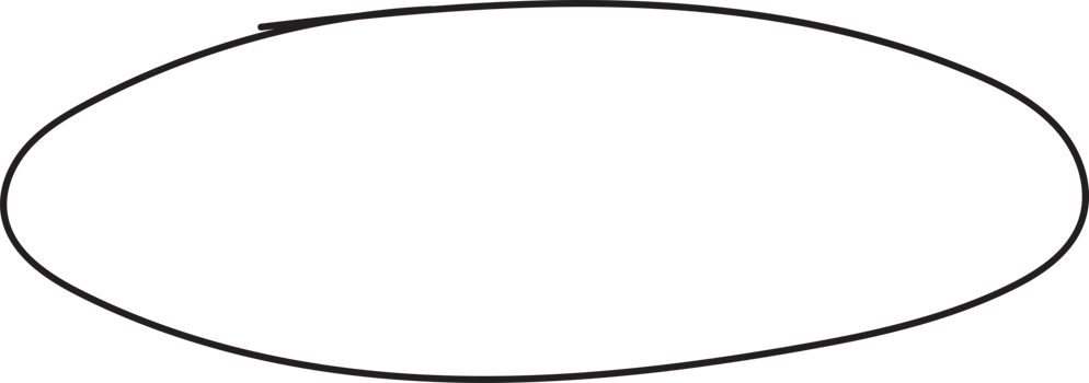 Hand drawn circle highlighting png