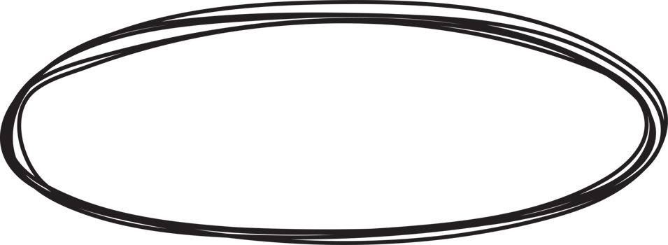 Hand drawn circle highlighting png