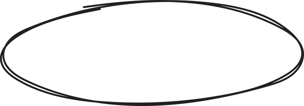 Hand drawn circle highlighting png
