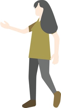 Flat Pose People vector