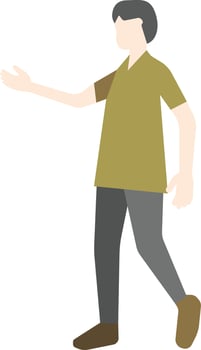 Flat Pose People vector