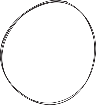 Hand drawn circle highlighting png